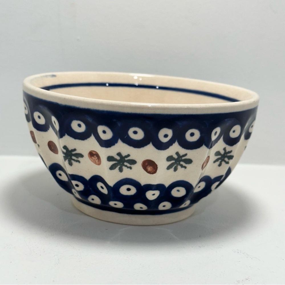 BOLESLAWIEC Old Poland Pattern Hand Made Polish Pottery Small Bowl